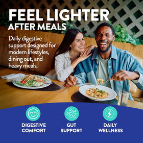 FR!SKA Complément Alimentaire Multi-Enzymes 90 capsules avec un verre d'eau