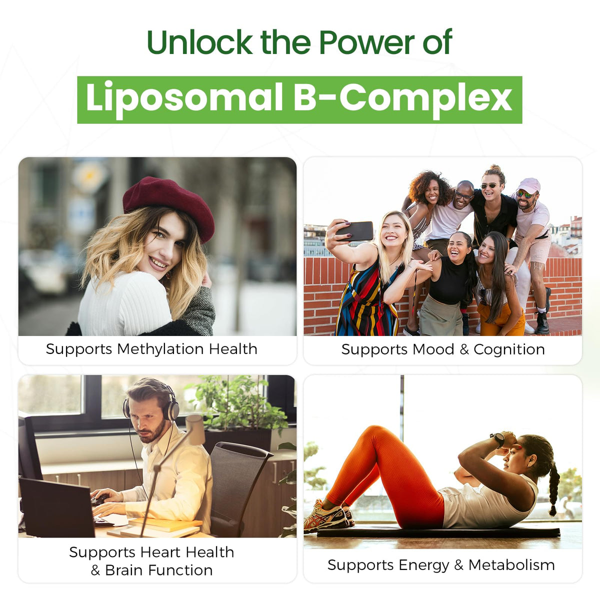 Franguly B Complex Liposomal 90 capsules en contexte de vie
