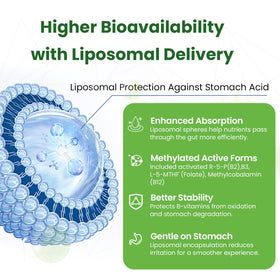 Franguly complexe B liposomal capsules ouvertes montrant le contenu