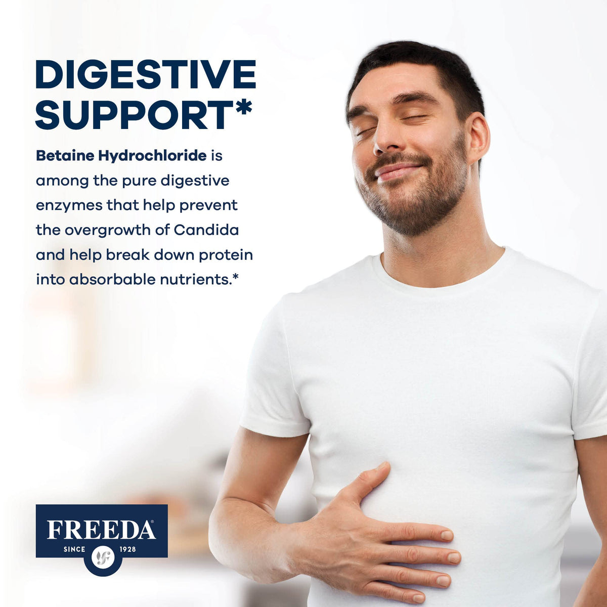 FREEDA Betaïne HCl Vegan 90 capsules avec d'autres compléments