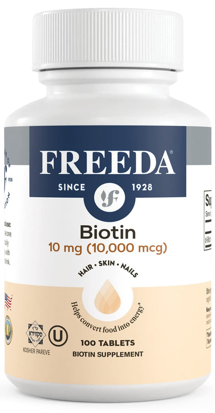 FREEDA Biotine 10 000 mcg comprimés vue de face