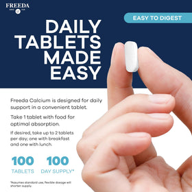 FREEDA Calcium 600mg comprimés, dosage de 600 mg