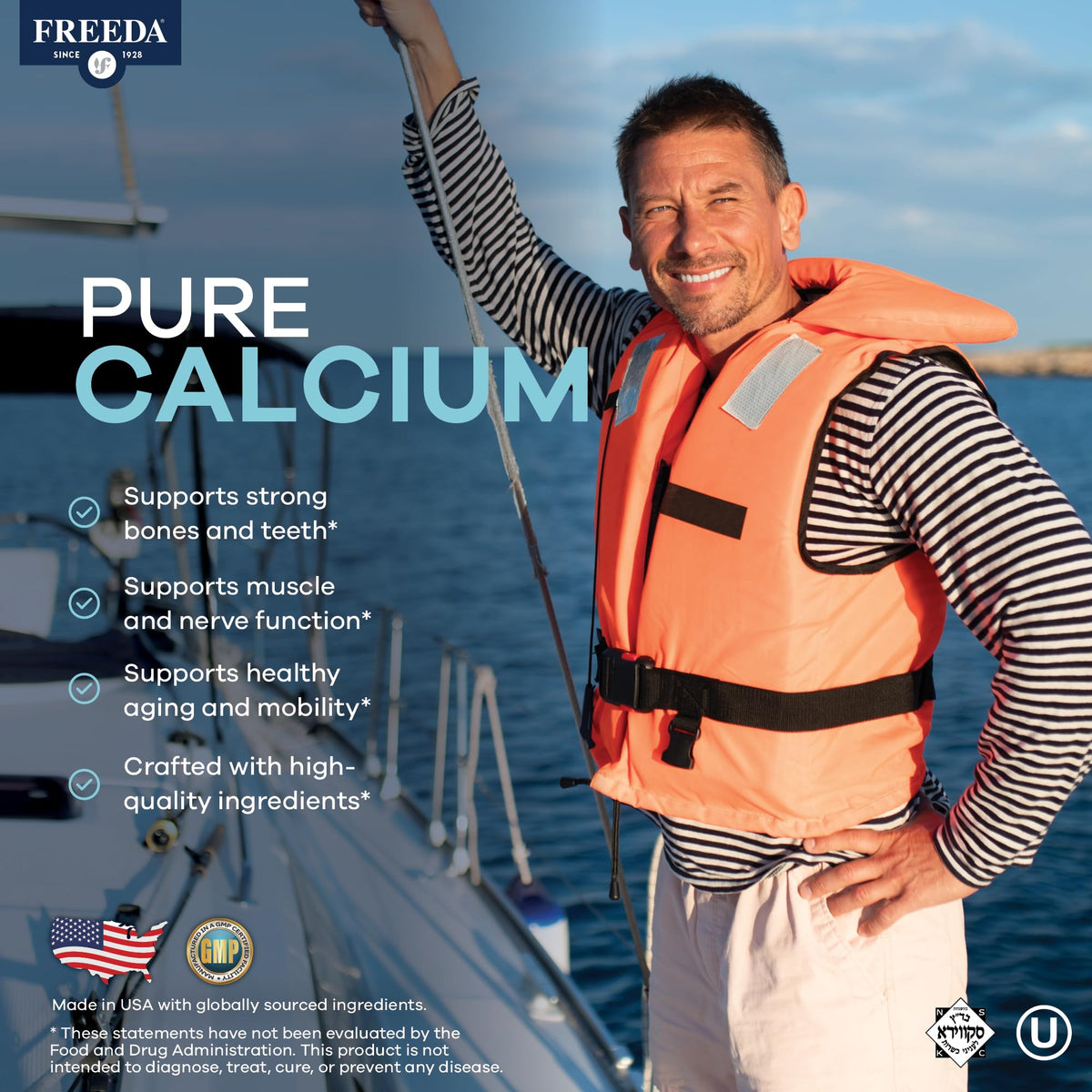 FREEDA Calcium 600mg comprimés, emballage