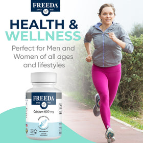 FREEDA Calcium 600mg comprimés, présentation sur une table