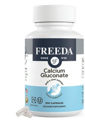 FREEDA Calcium Gluconate 100 capsules vue de face