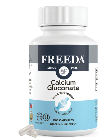 FREEDA Calcium Gluconate 100 capsules vue de face