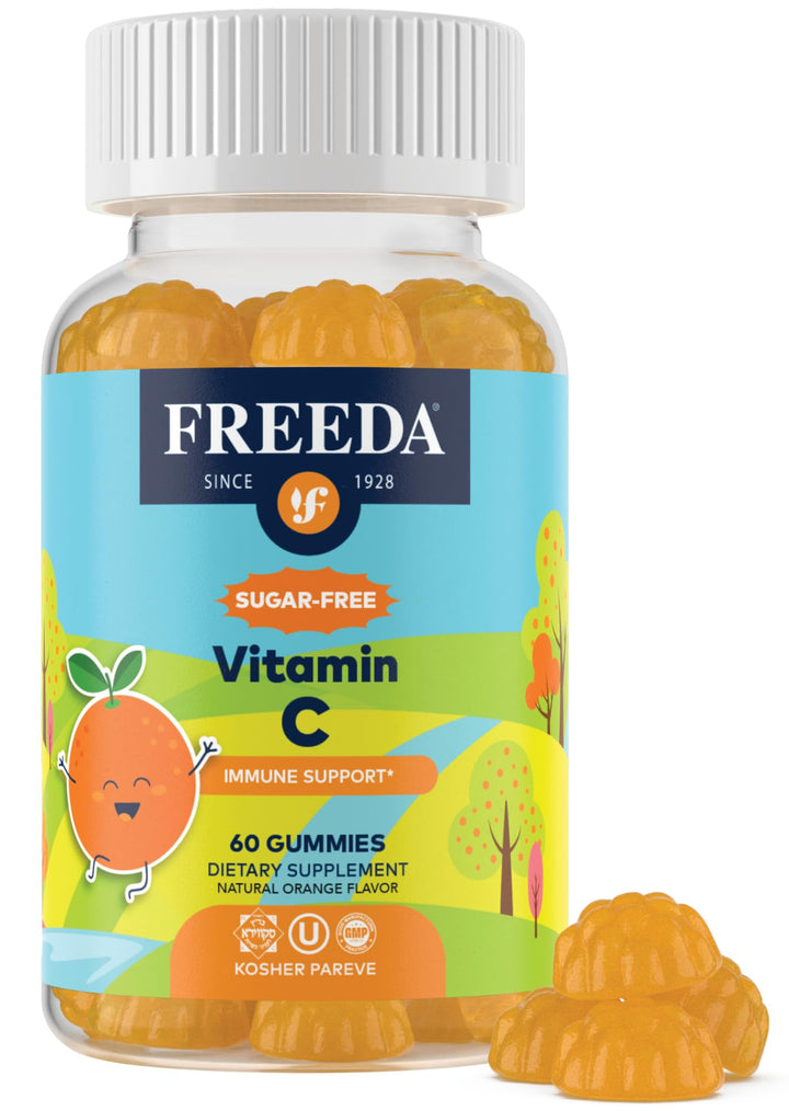 FREEDA Gummies Vitamine C Enfants paquet avant avec 60 gummies