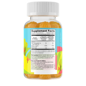 FREEDA Gummies Vitamine C Enfants vue de côté avec dimensions