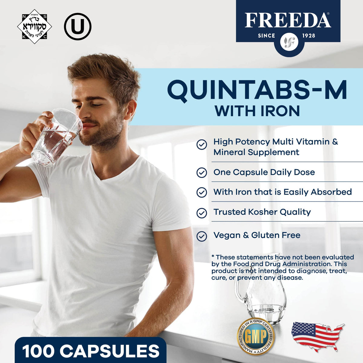 FREEDA Multivitamine Quintabs-M, capsule unique