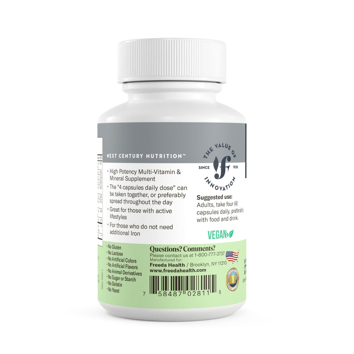 FREEDA Multivitamines Adultes en milieu de vie active