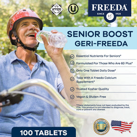 FREEDA multivitamines seniors 60+ paquet de 100 unités
