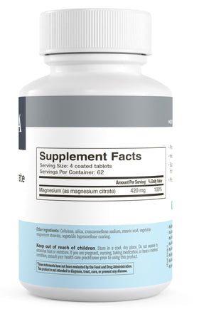 FREEDA Poudre de Citrate de Magnésium 400 mg avec d'autres compléments