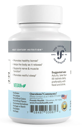 FREEDA Poudre de Citrate de Magnésium 400mg vue de côté