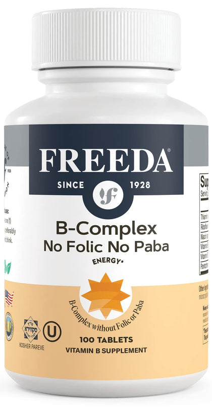 FREEDA Super B-Complex Vitamines 100ct vue de face