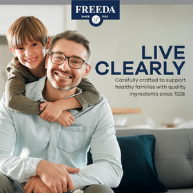 FREEDA Vitamine A 15 000 UI ingrédients sur l'étiquette