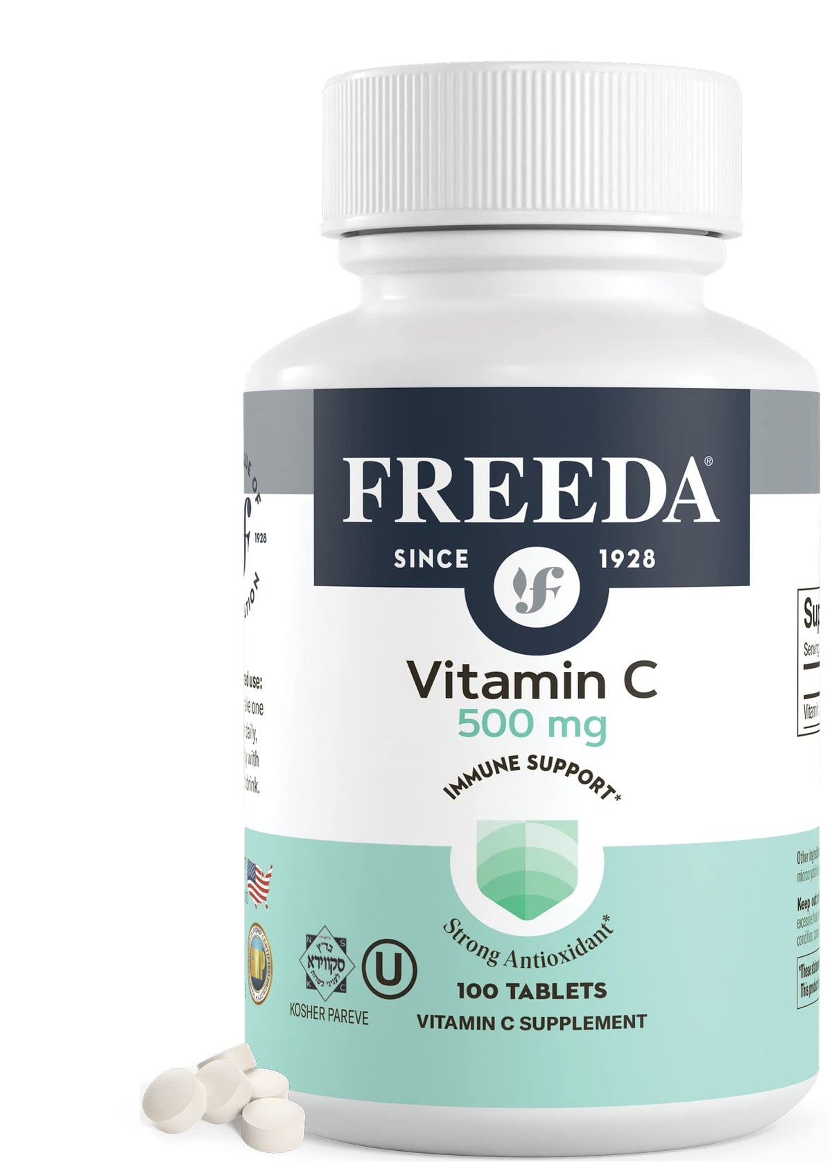 FREEDA Vitamine C 500mg comprimés, boîte de 100 comprimés