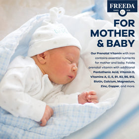 FREEDA Vitamines Prénatales 100 comprimés prise en main