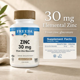 FREEDA Zinc Élementaire 30mg comprimés, vue de côté