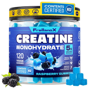 Frellanox Gummy de Créatine Monohydrate 5g framboise bleue - vue avant