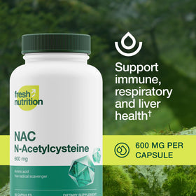 Fresh Nutrition NAC 600mg - illustration des capsules