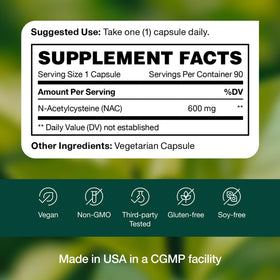 Fresh Nutrition NAC 600mg - présentation du produit
