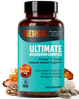 FreshCap Mushrooms complément alimentaire champignon 12:1 face avant