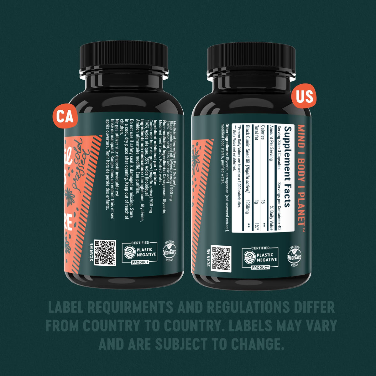 Freshfield Huile de Graines Noires 120 Capsules avec d'autres compléments