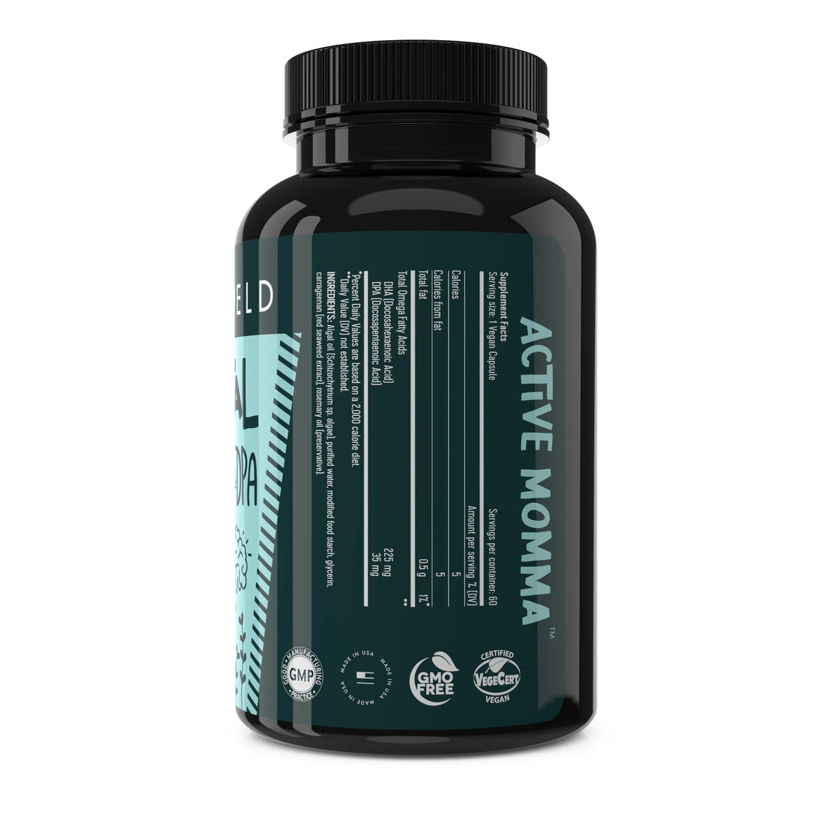 Freshfield Omega 3 DHA avec des éléments naturels en arrière-plan