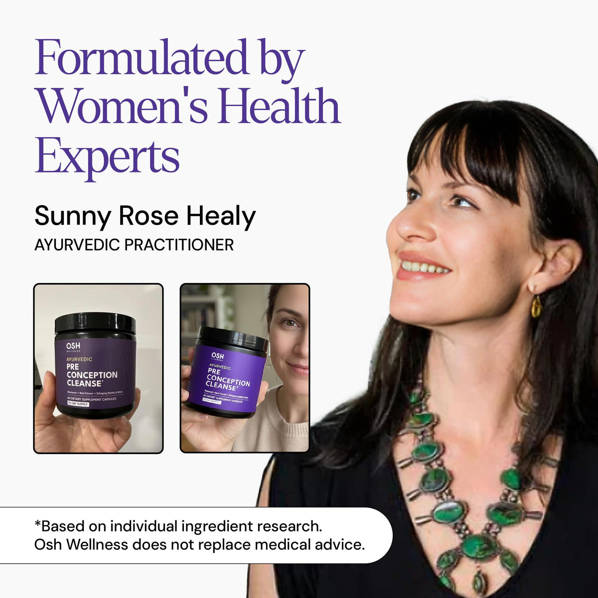 Freshly Moms Préconception Cleanse, capsules dans une main