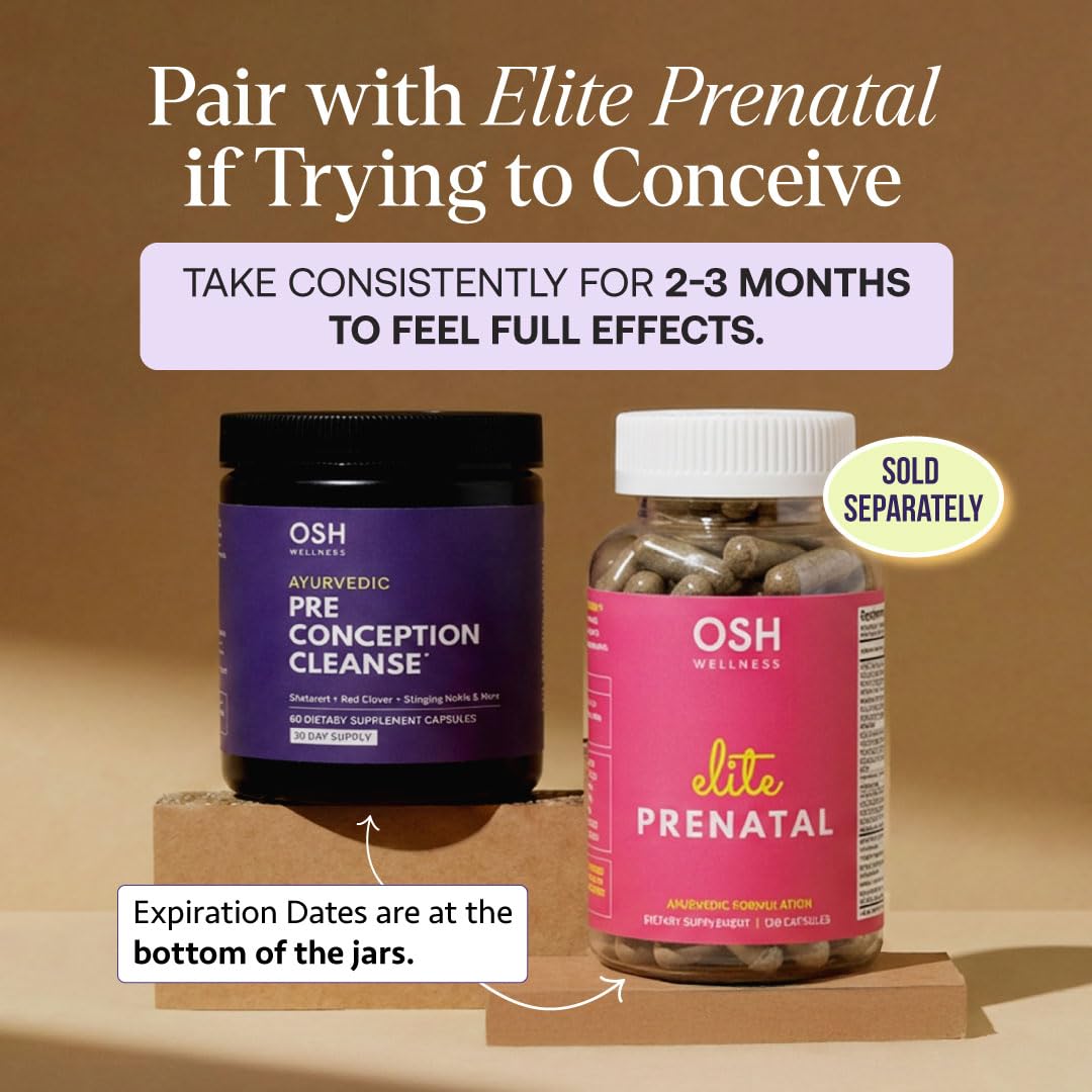 Freshly Moms Préconception Cleanse, ingrédients naturels en arrière-plan