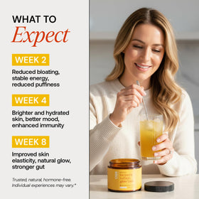 Freshly Moms Turmeric Saffron Glow Latte 109g - dégustation en extérieur