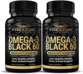 FREZZOR Omega 3 Noir capsules vue de face