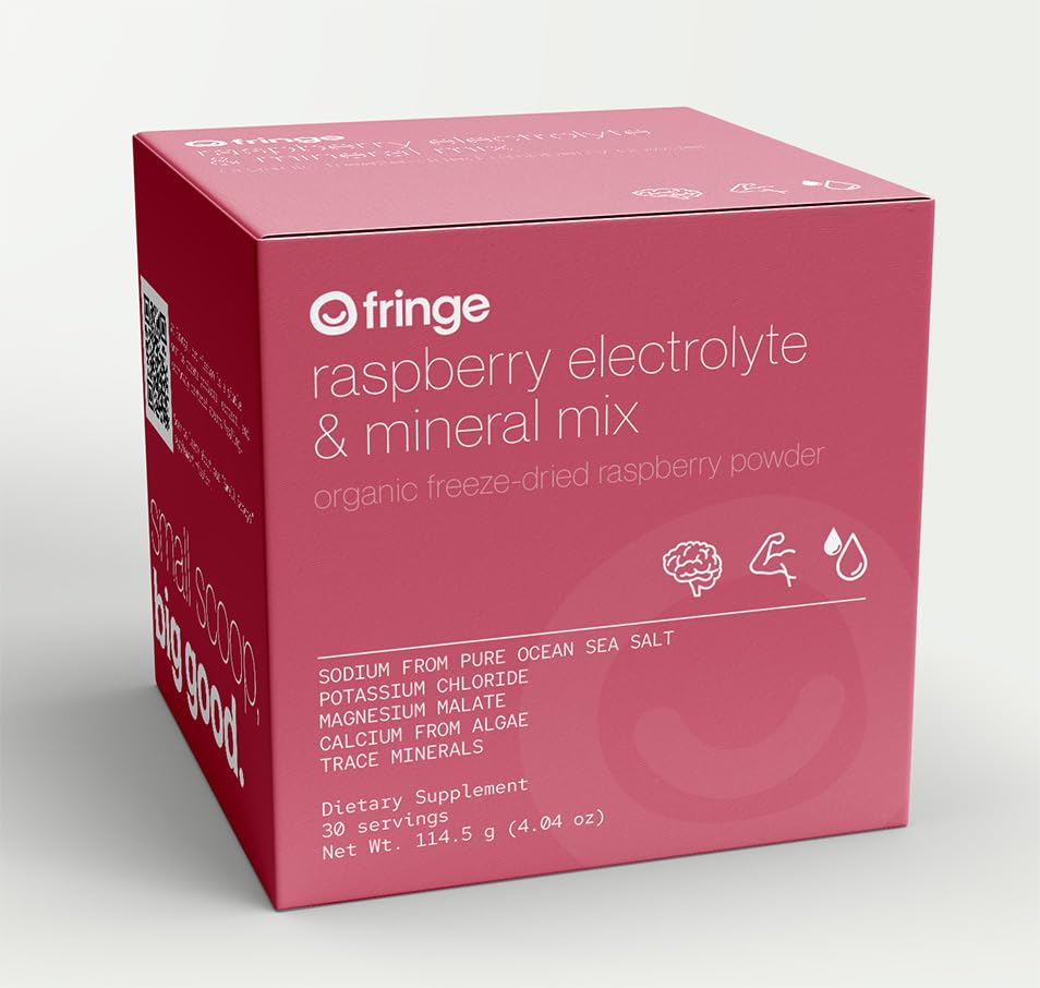 Fringe Poudre d'Électrolytes montrant le contenu en poudre
