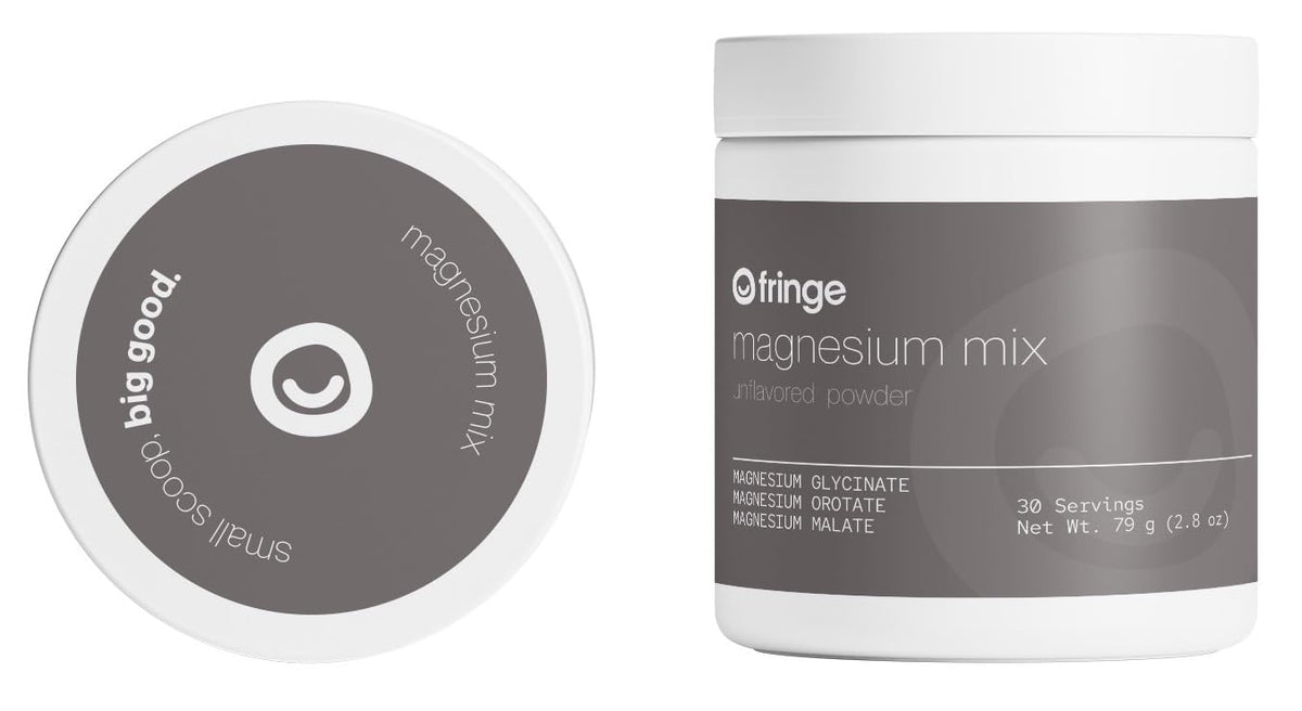 Fringe Poudre de Magnésium Triple 132g face avant avec étiquette