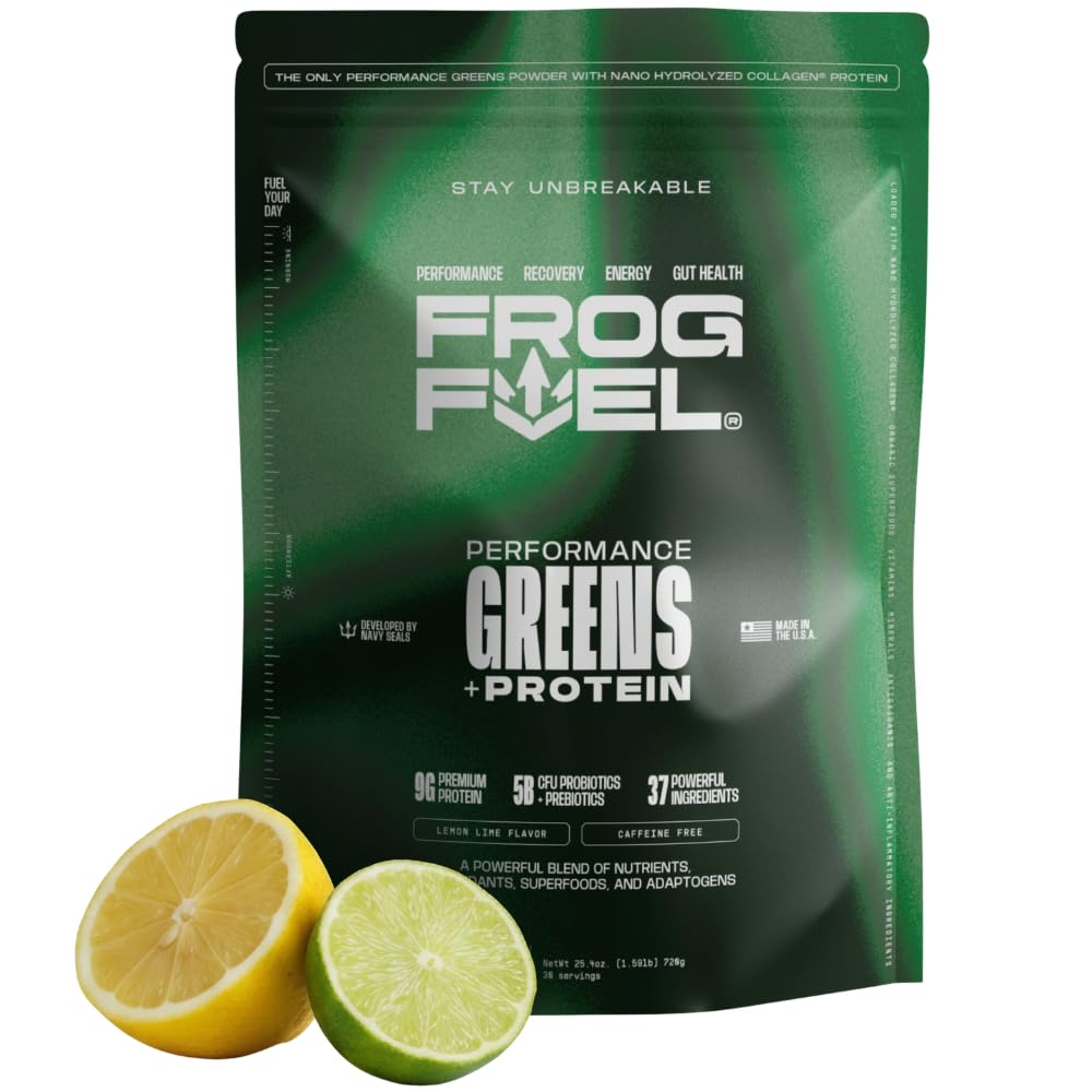 Frog Fuel Performance Greens Poudre de Protéines Citron Vert 762g vue avant