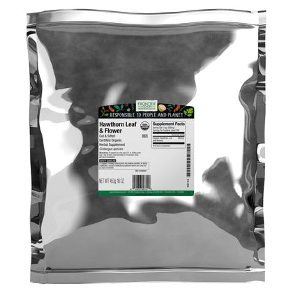 Frontier Co-op Infusion de Feuilles de Aubépine Bio 472g - vue de face