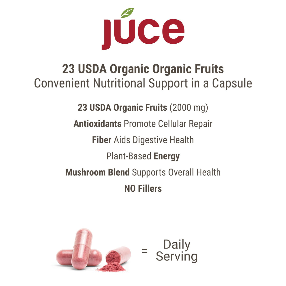 Fruits bio utilisés dans les capsules Terra Kai Organics