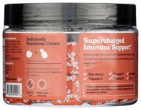 Fruity Chews 6-en-1 de CHEWSY, ingrédients sur l'emballage