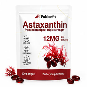 Fubienfit Astaxanthin 12mg boîte avant avec étiquette claire
