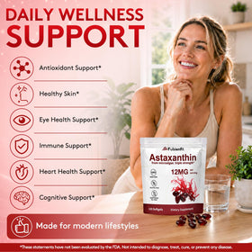 Fubienfit Astaxanthin 12mg capsules molles dans une main