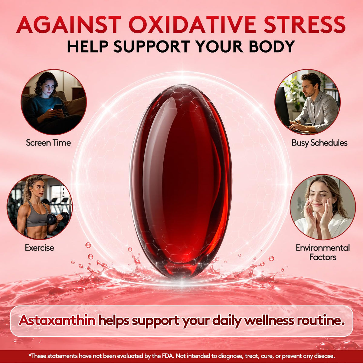 Fubienfit Astaxanthin 12mg comparé à d'autres compléments alimentaires