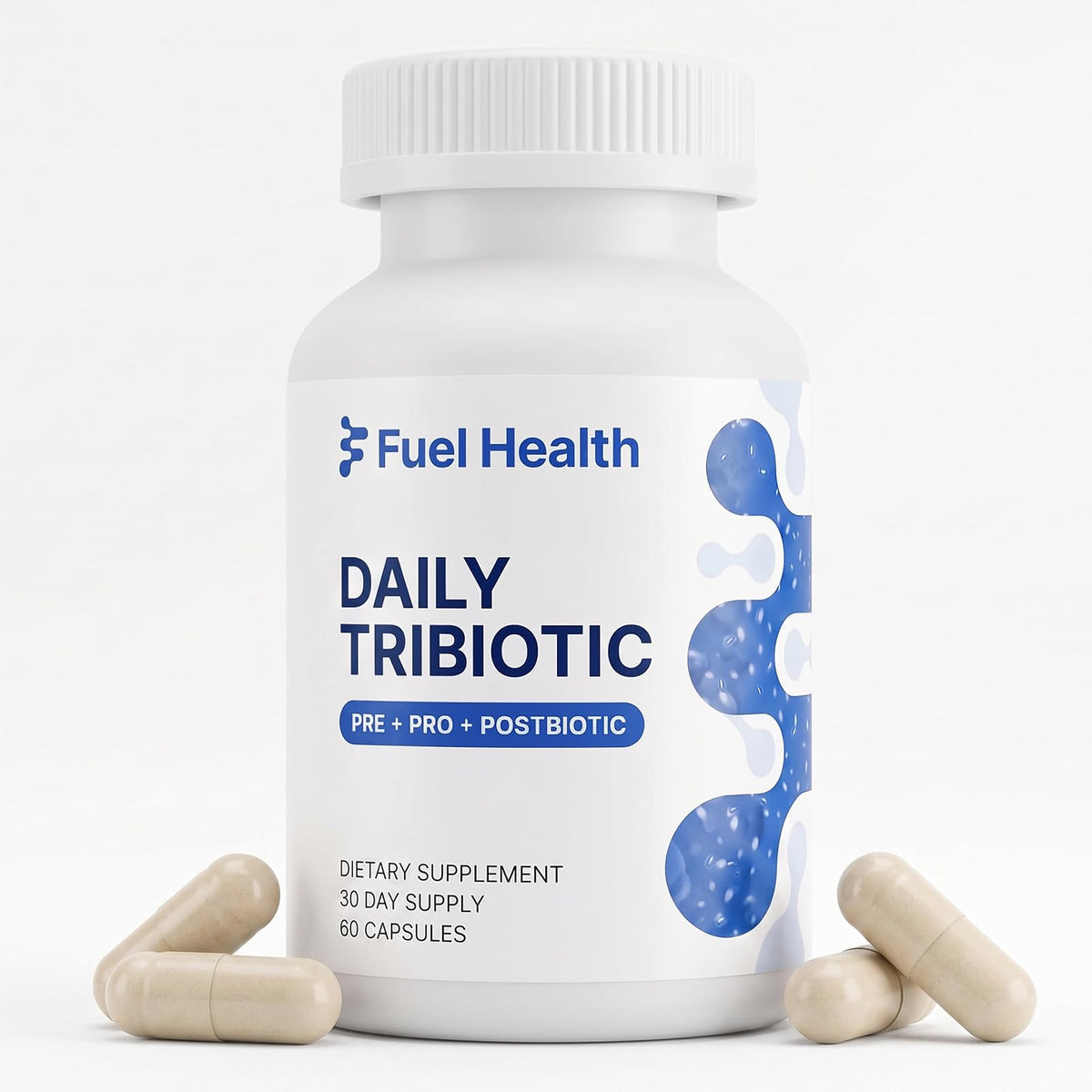 Fuel Health Supports Tribiotic 60 capsules front view
