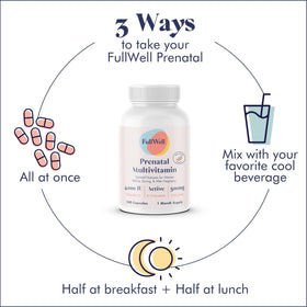FullWell Multivitamines Prénatales - vue de côté