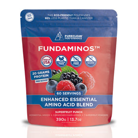 FundAminos EAA + BCAA poudre bio 408g vue de face