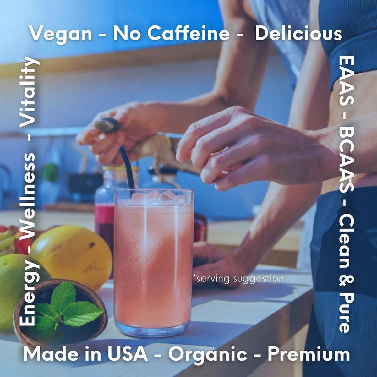 FundAminos EAA + BCAA poudre bio utilisation dans un smoothie