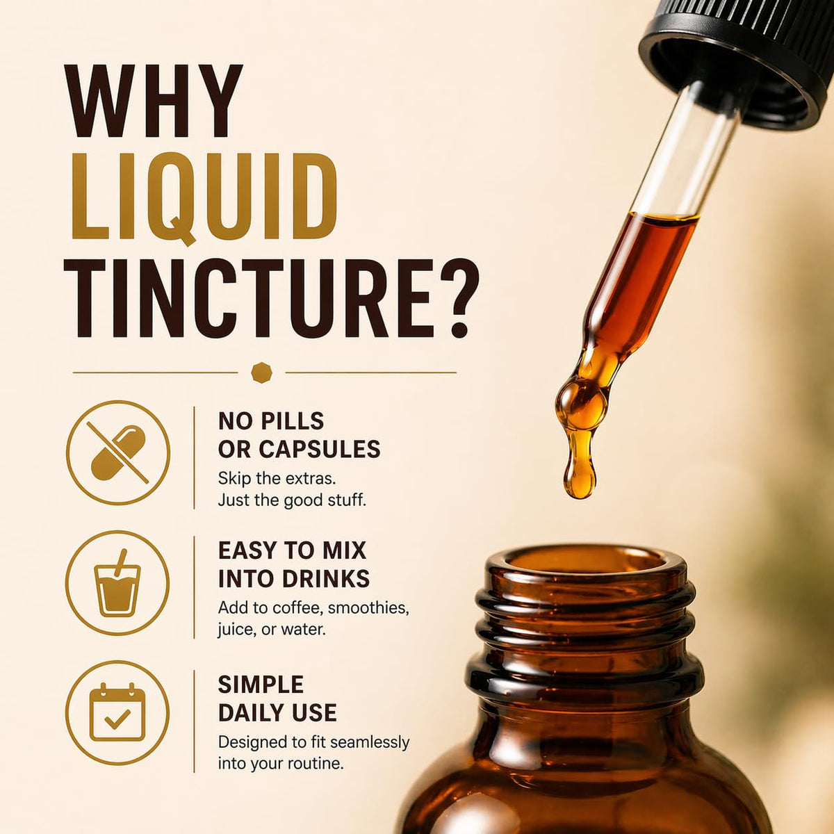 FUNGISIP Tincture Cordyceps et Lion's Mane 2 oz sur une table