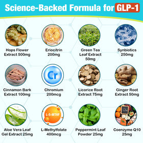 Furusias Complément GLP-1 16 en 1 capsules sur une table