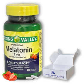 FUSION SHOP STORE comprimés de mélatonine 3 mg boîte vue de face