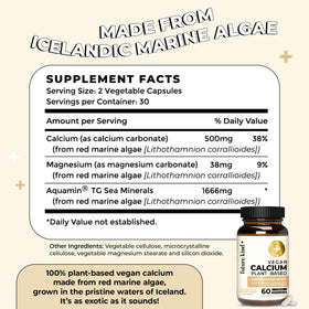 Future Kind complément alimentaire calcium 60 capsules avec mains