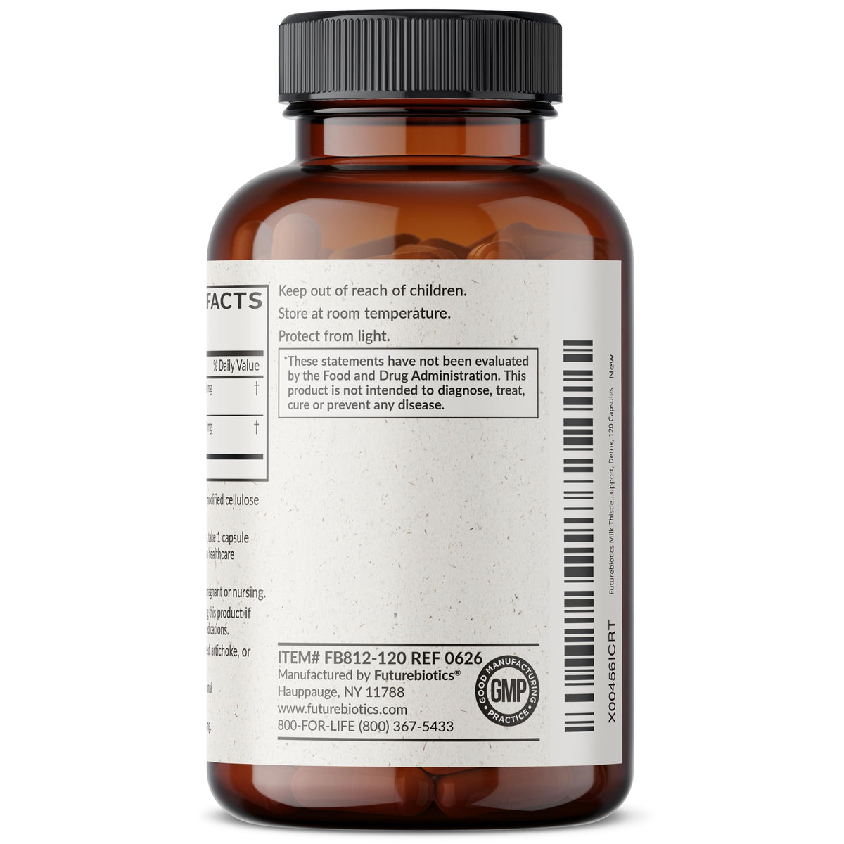 Futurebiotics Chardon-Marie + Pissenlit 120 Capsules arrière